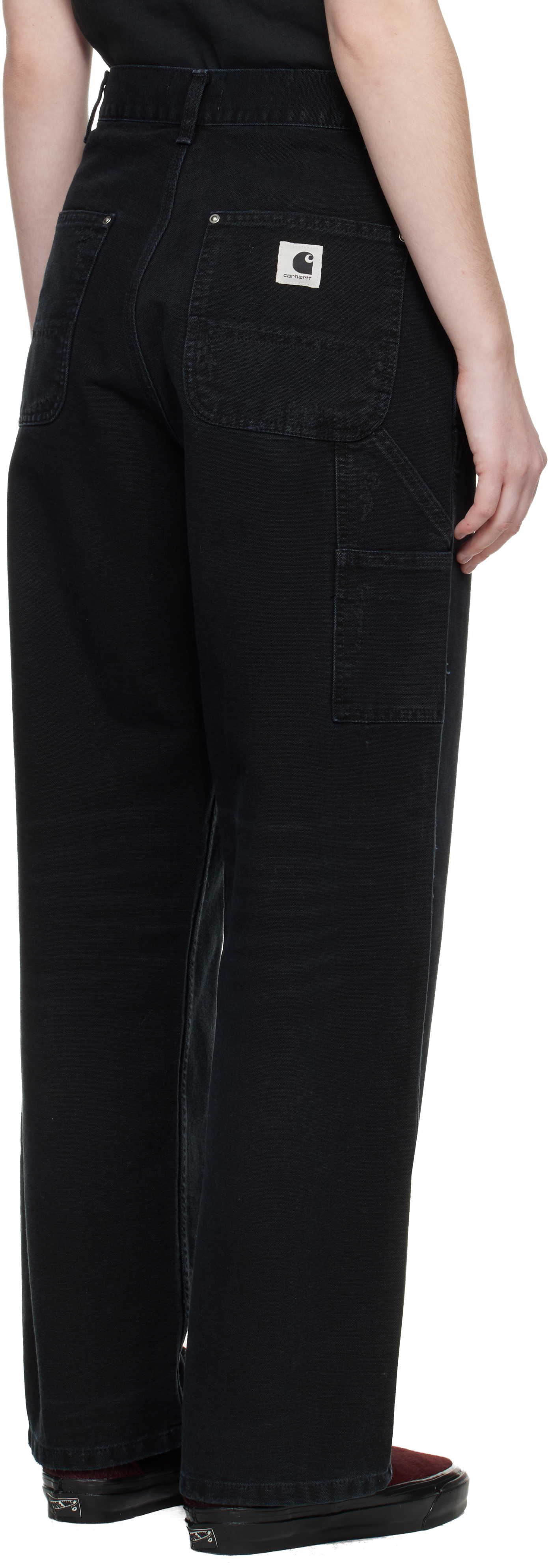 Black Brandon Double Knee Trousers