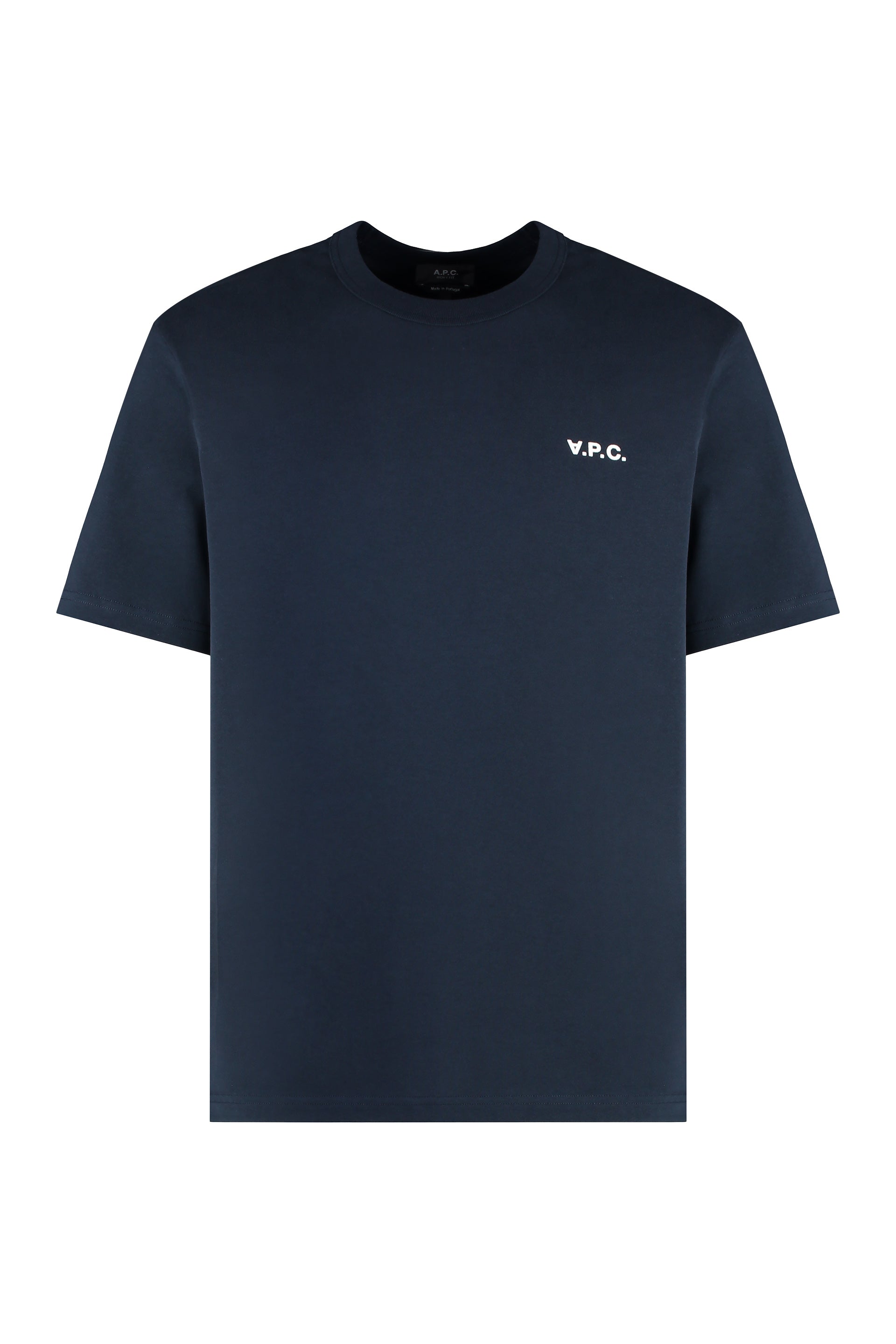 A. p.c. Cotton Boxy Fit Velvet Effect T-shirt