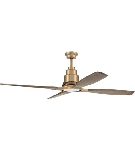 Satin Brass 60"Ceiling Fan from the Ricasso Collection