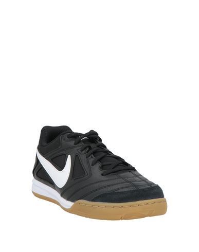 Man Sneakers Black Size 12 Leather, Textile fibers