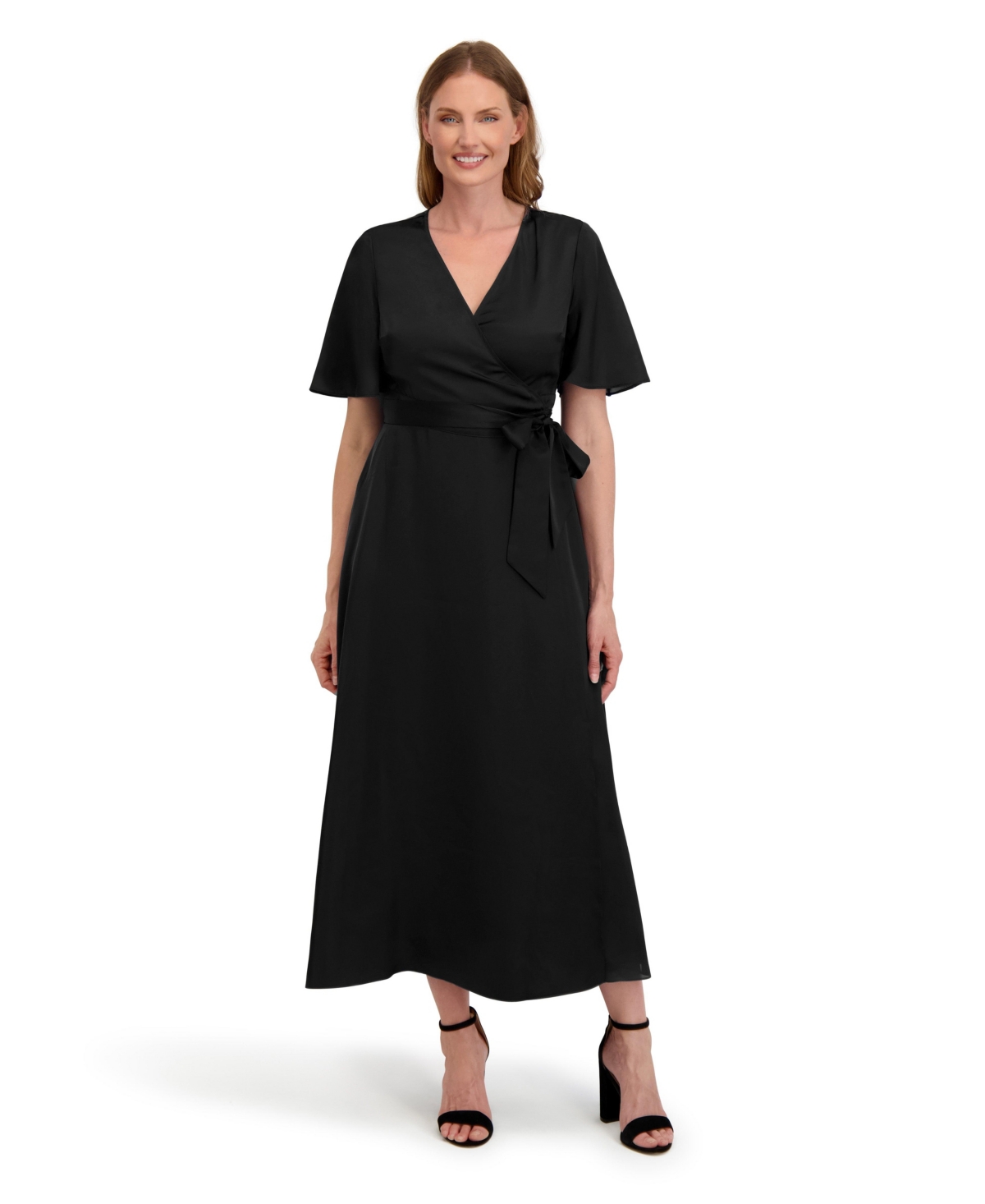 Women's Madison Wrap Dress - Black onyx