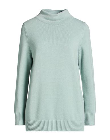 Woman Turtleneck Sage green Size 6 Virgin Wool, Viscose, Cashmere