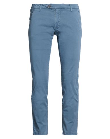 Roÿ Roger's Man Pants Slate blue Size 33 Cotton, Elastane
