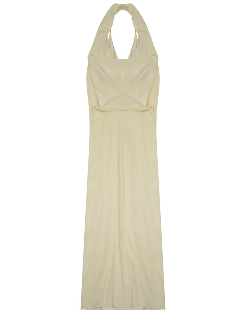 Yellow Halter Neck Maxi Dress