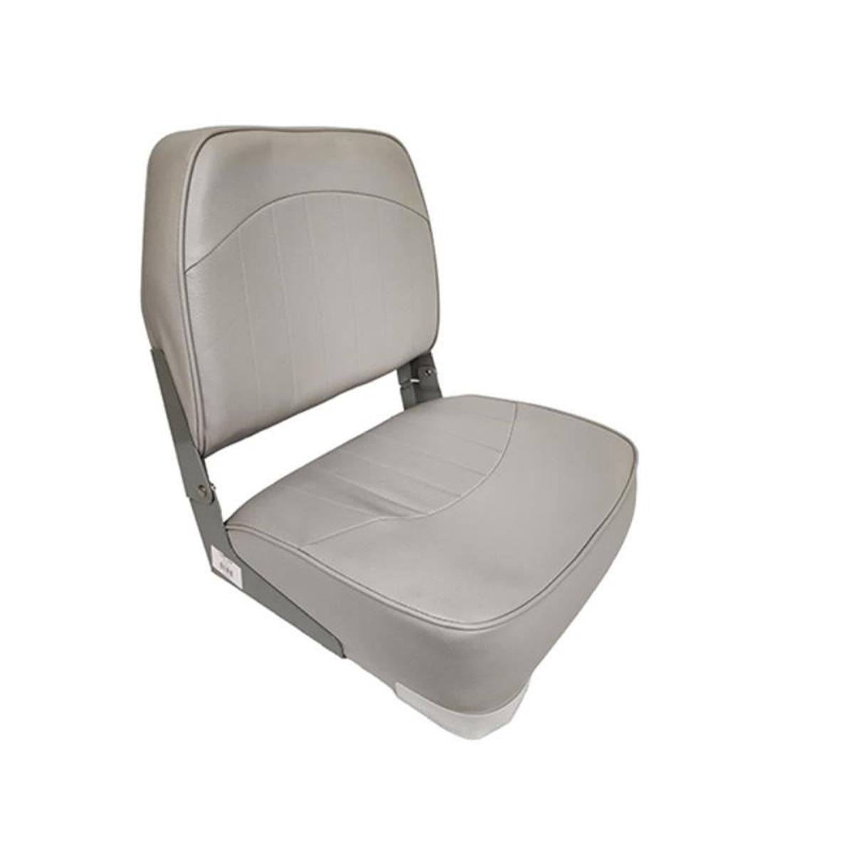 1001-AB 19 in. Fold Down Low Back Boat Seat, Grey
