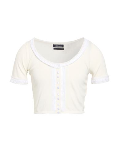 Woman Cardigan White Size M Cotton, Polyester, Polyamide