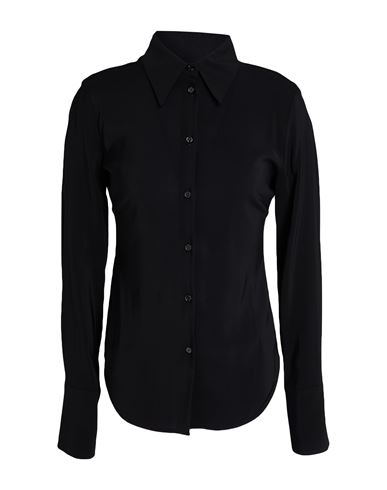 Woman Shirt Black Size 8 Viscose, Elastane