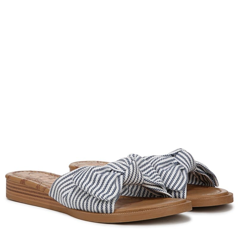 Women's Analee Casual Sandals (Blue/White/Stripe)