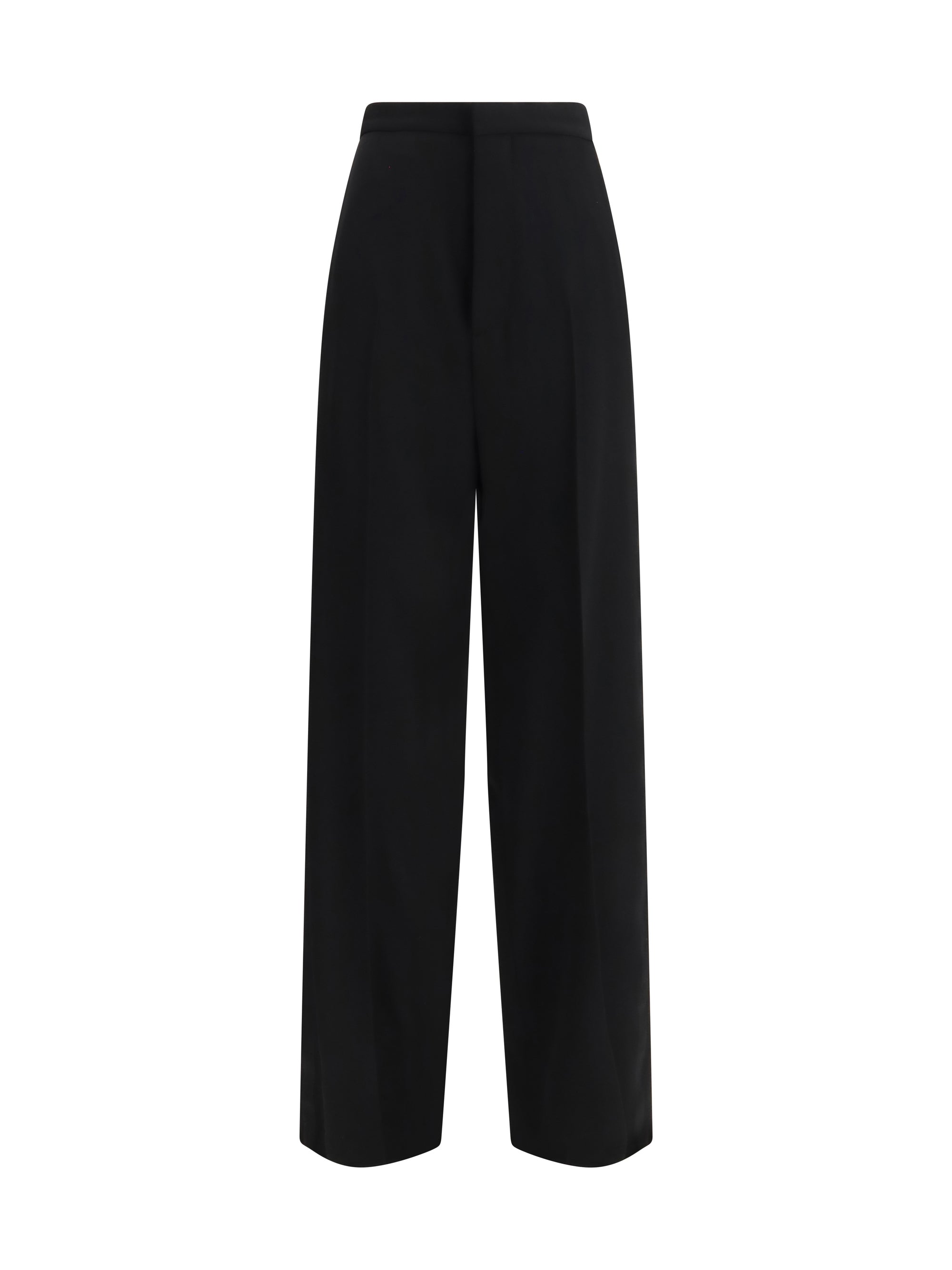 Tailored Cotton Trousers — Black