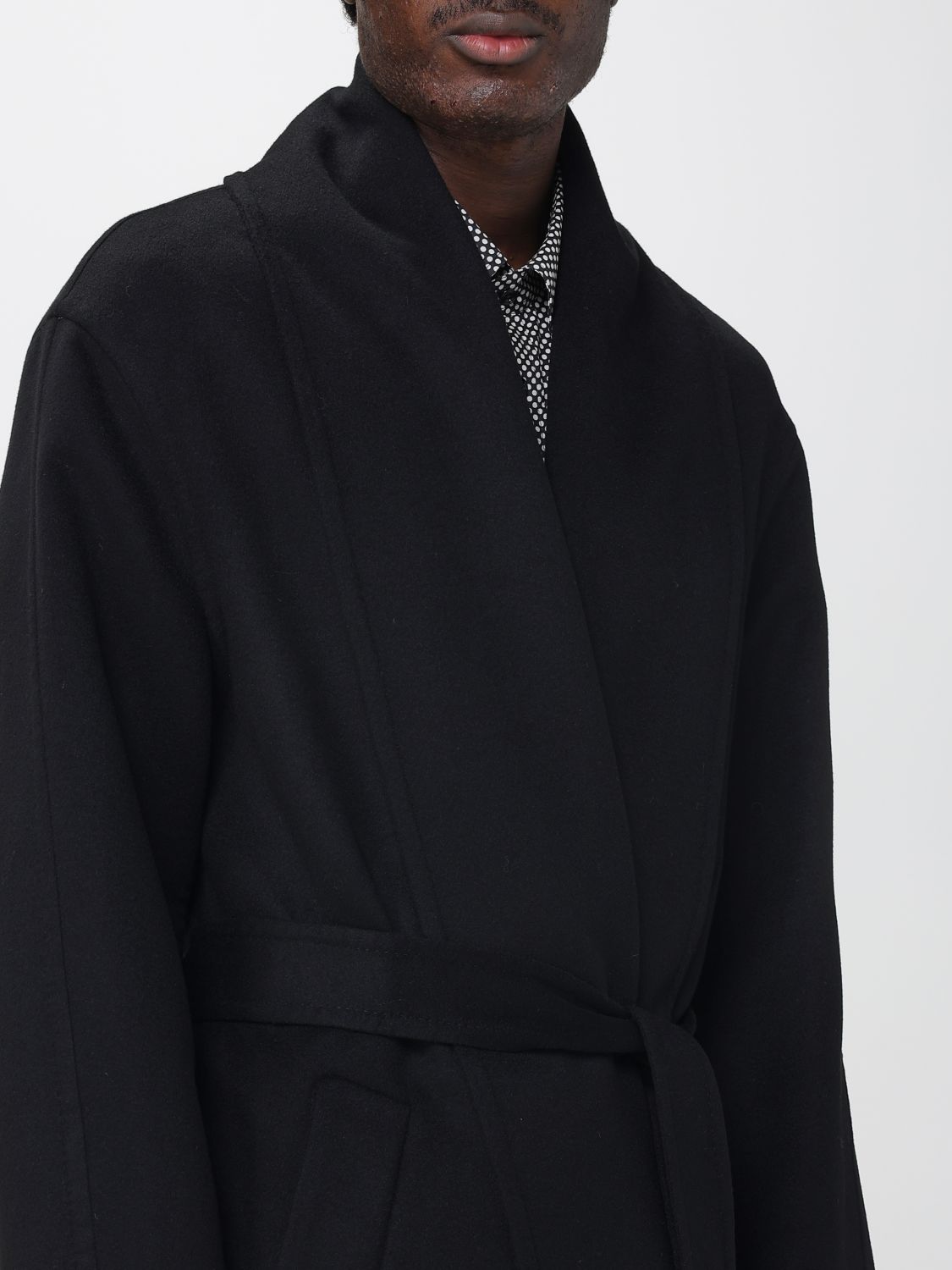 Trench Coat Men color Black