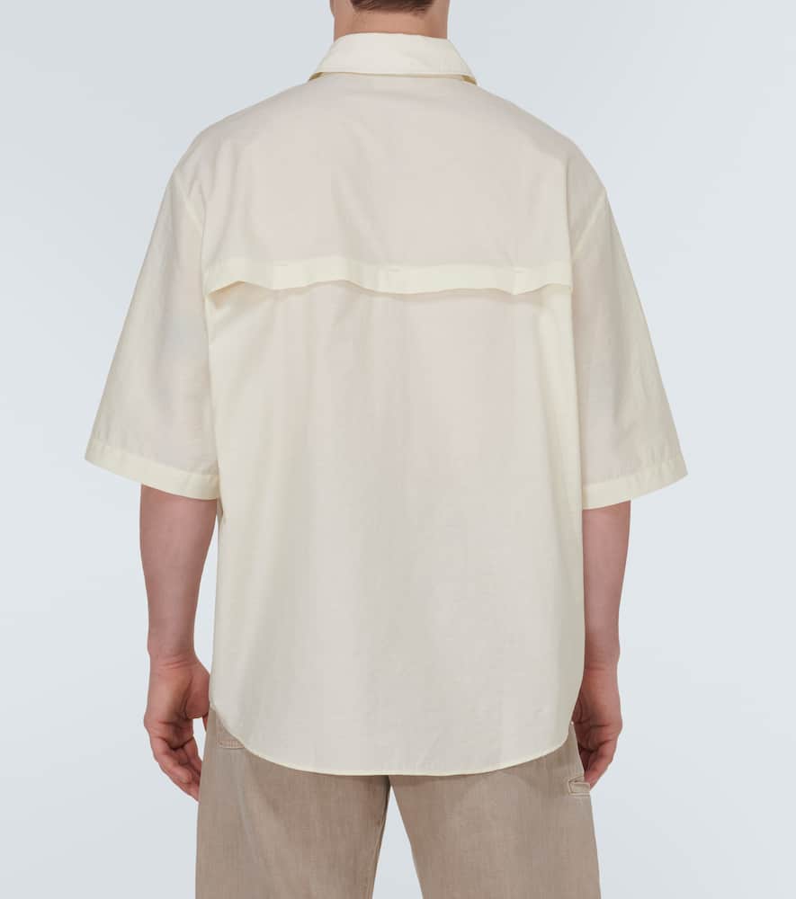 Double Pocket cotton-blend voile shirt