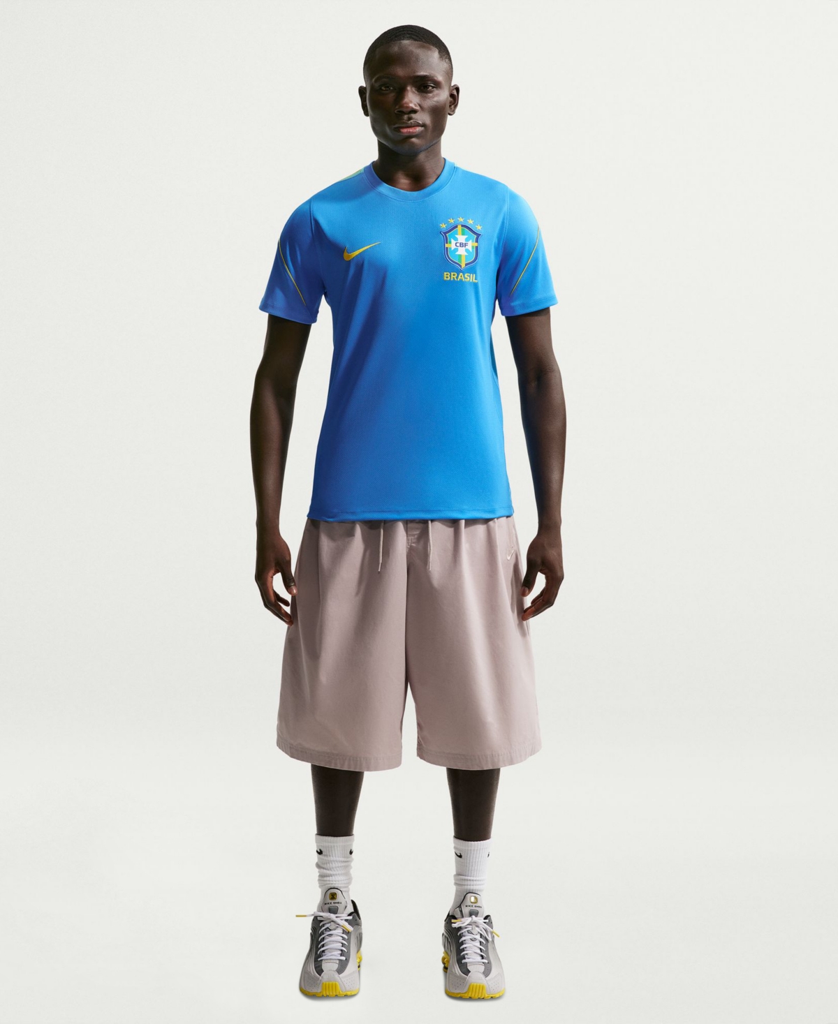 Men's Strike Dri-Fit Short-Sleeve Soccer T-Shirt - Light Blue