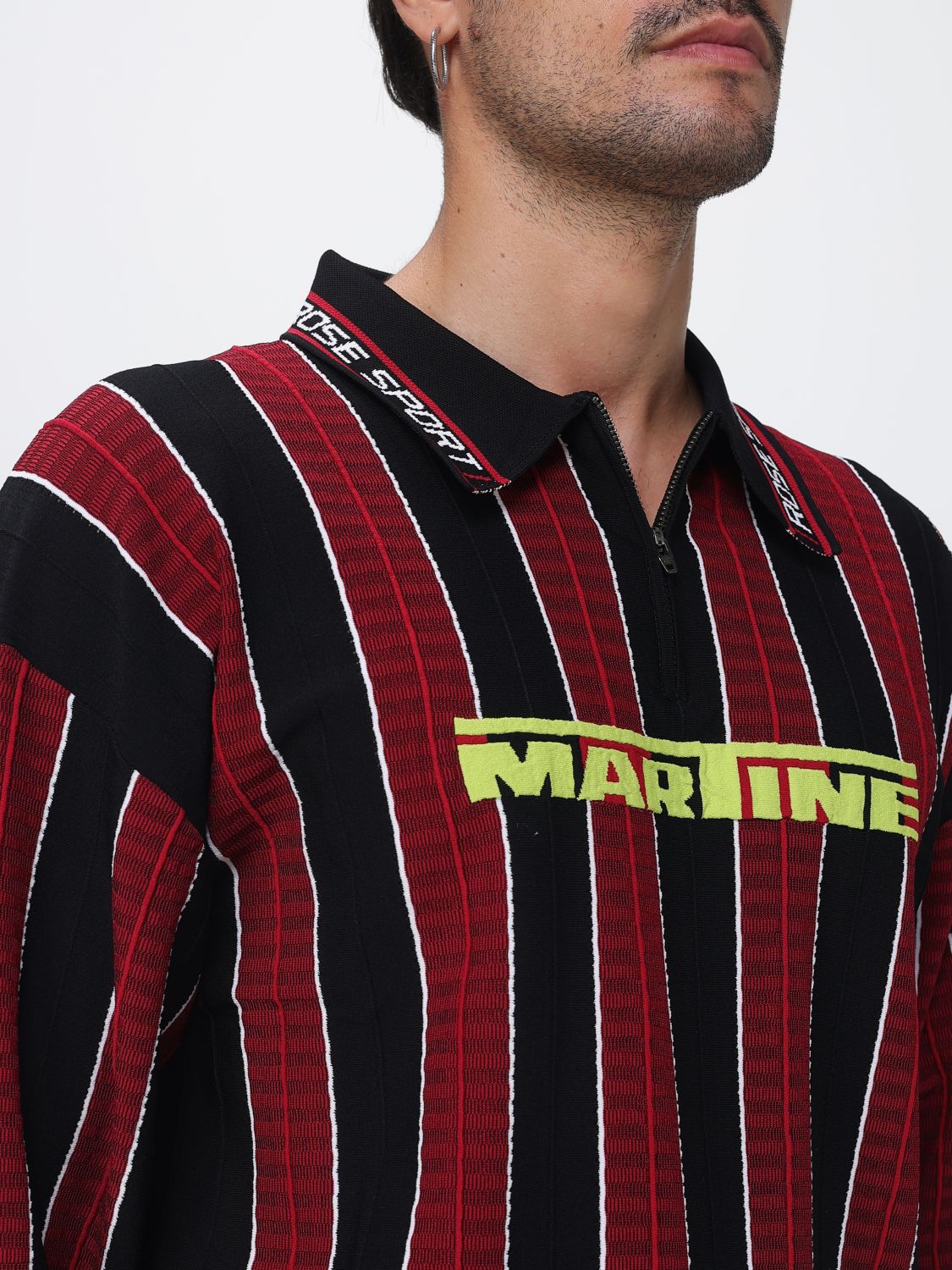 Logo Polo Shirt Red Black