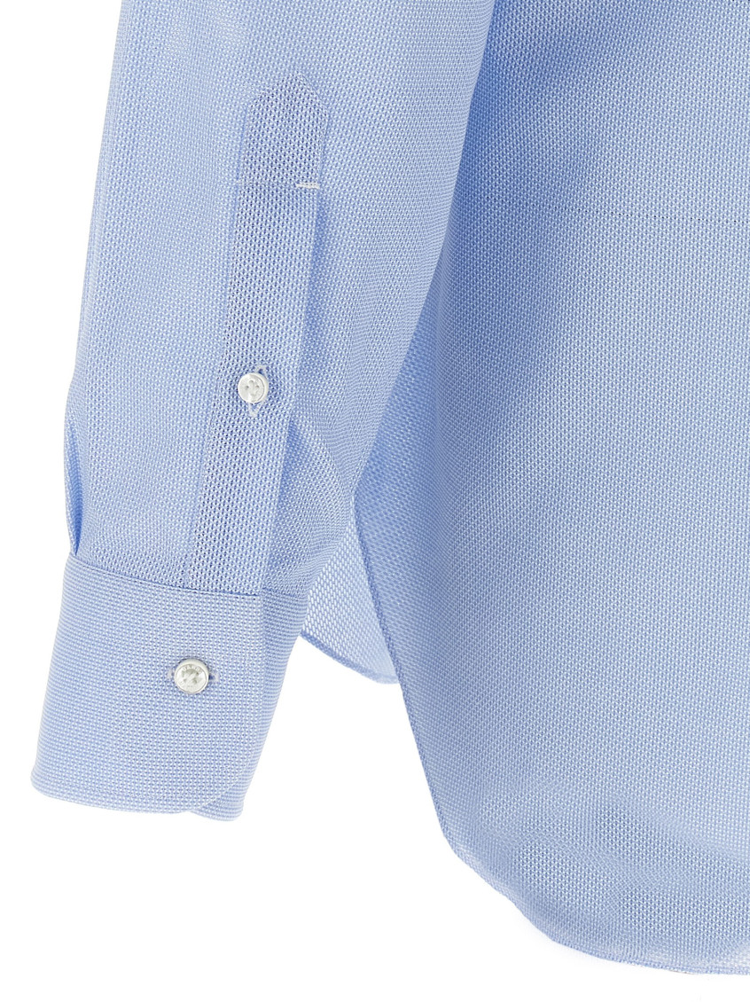 Light Blue Honeycomb shirt