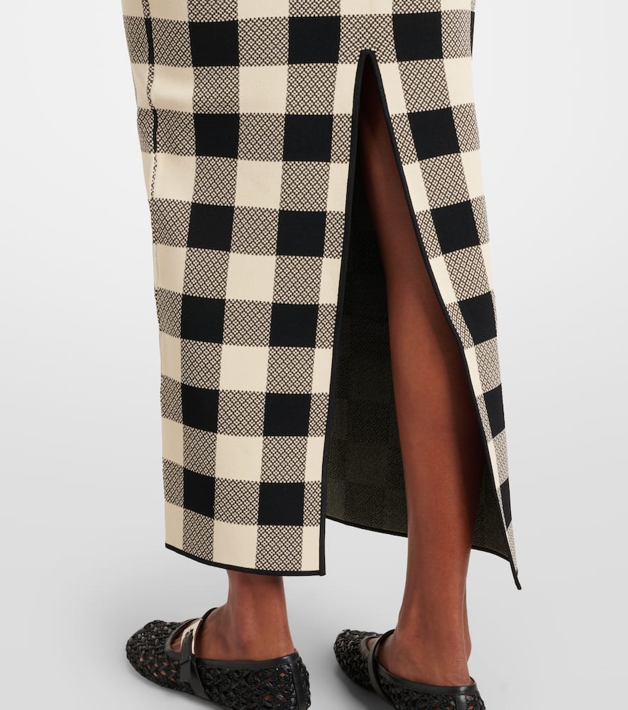 Pippa checked maxi skirt