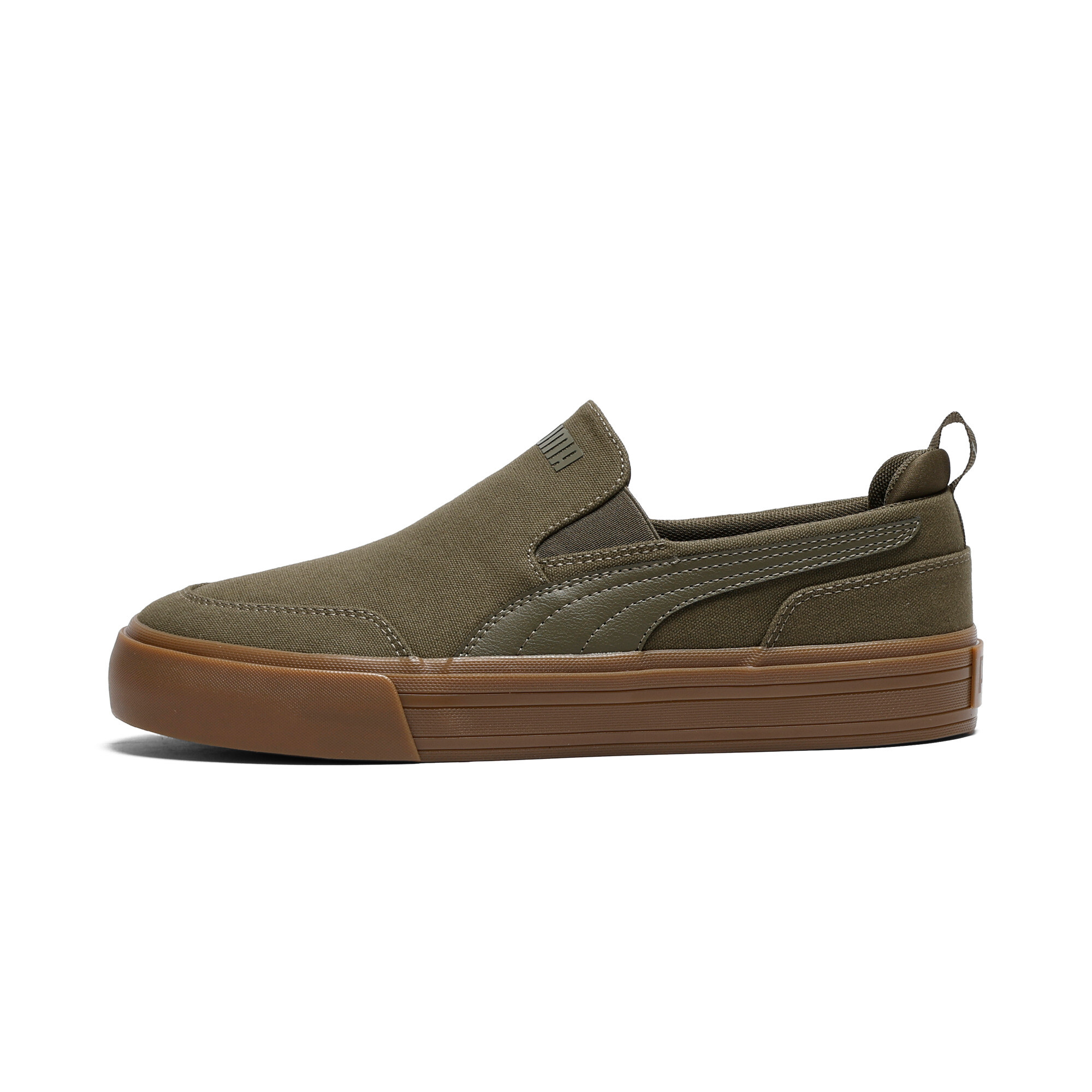 PUMA Court Classic Vulcanized Men's Slip-On Shoes in Green