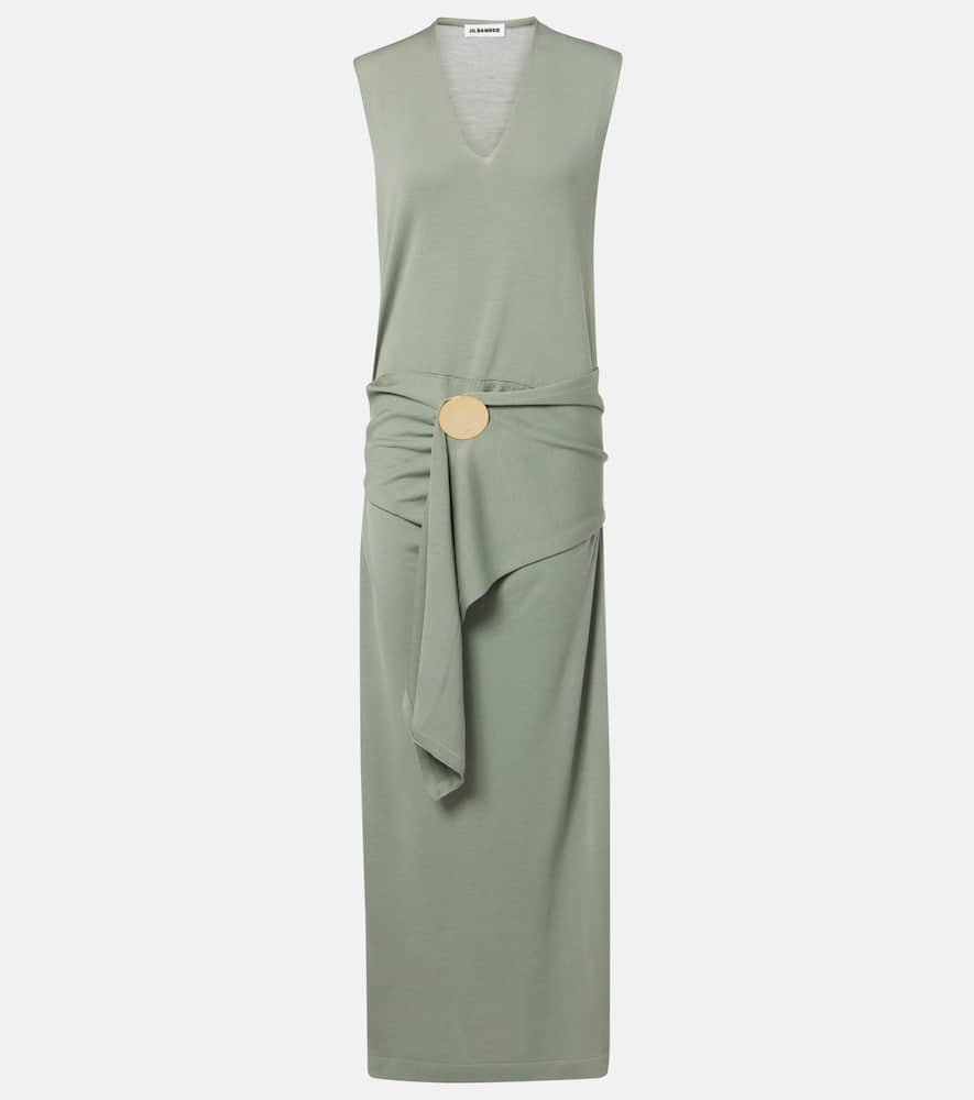 Virgin wool maxi dress