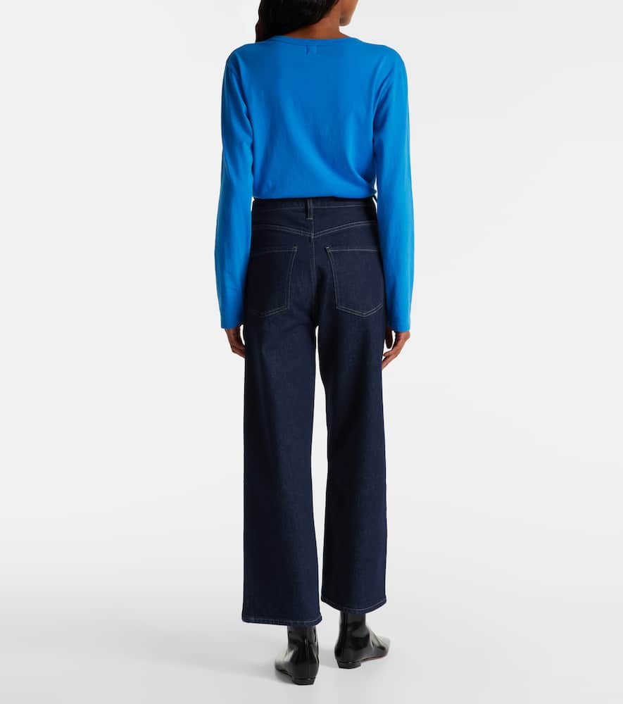 Ren high-rise wide-leg jeans