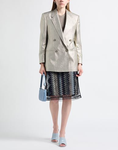 Woman Blazer Gold Size 0 Polyester, Viscose, Polyamide