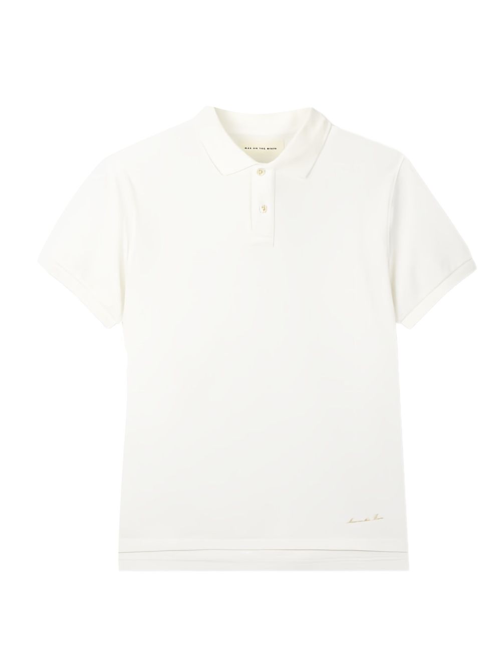 Logo-embroidered polo shirt - White