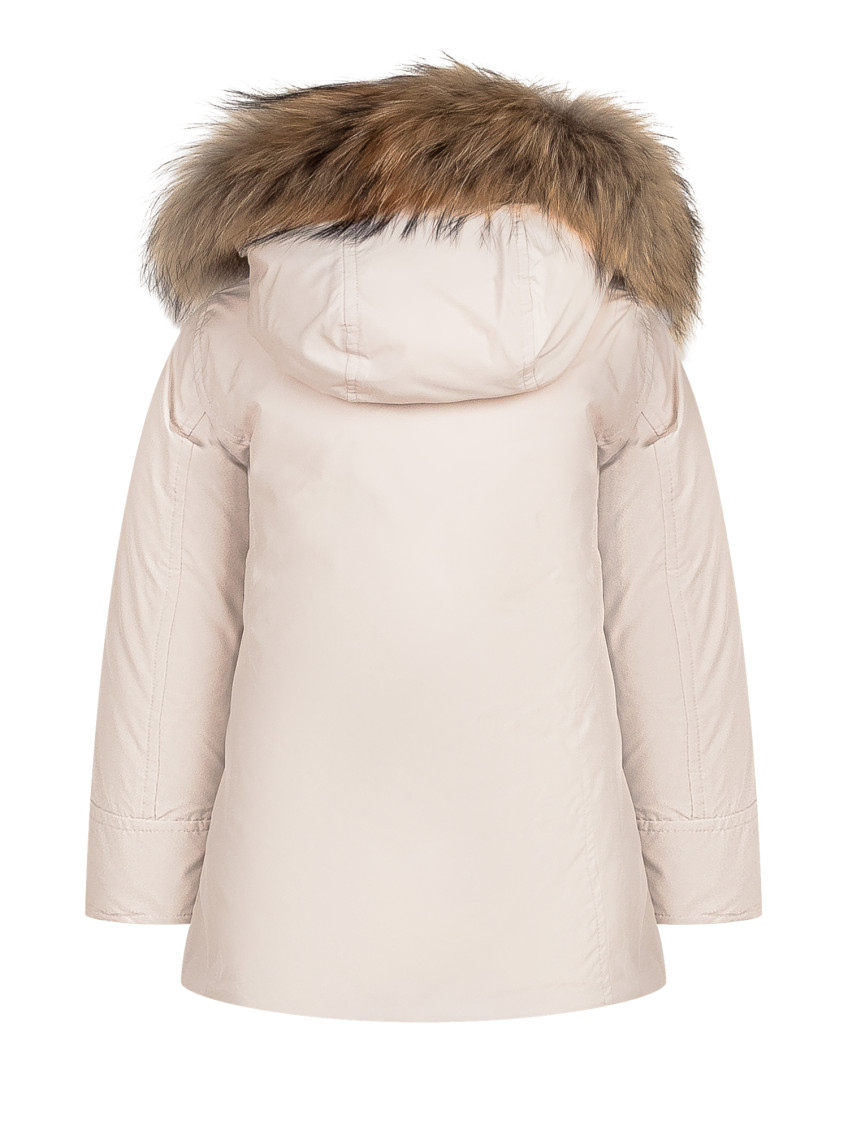 Girls Off White Hood Trench Coat