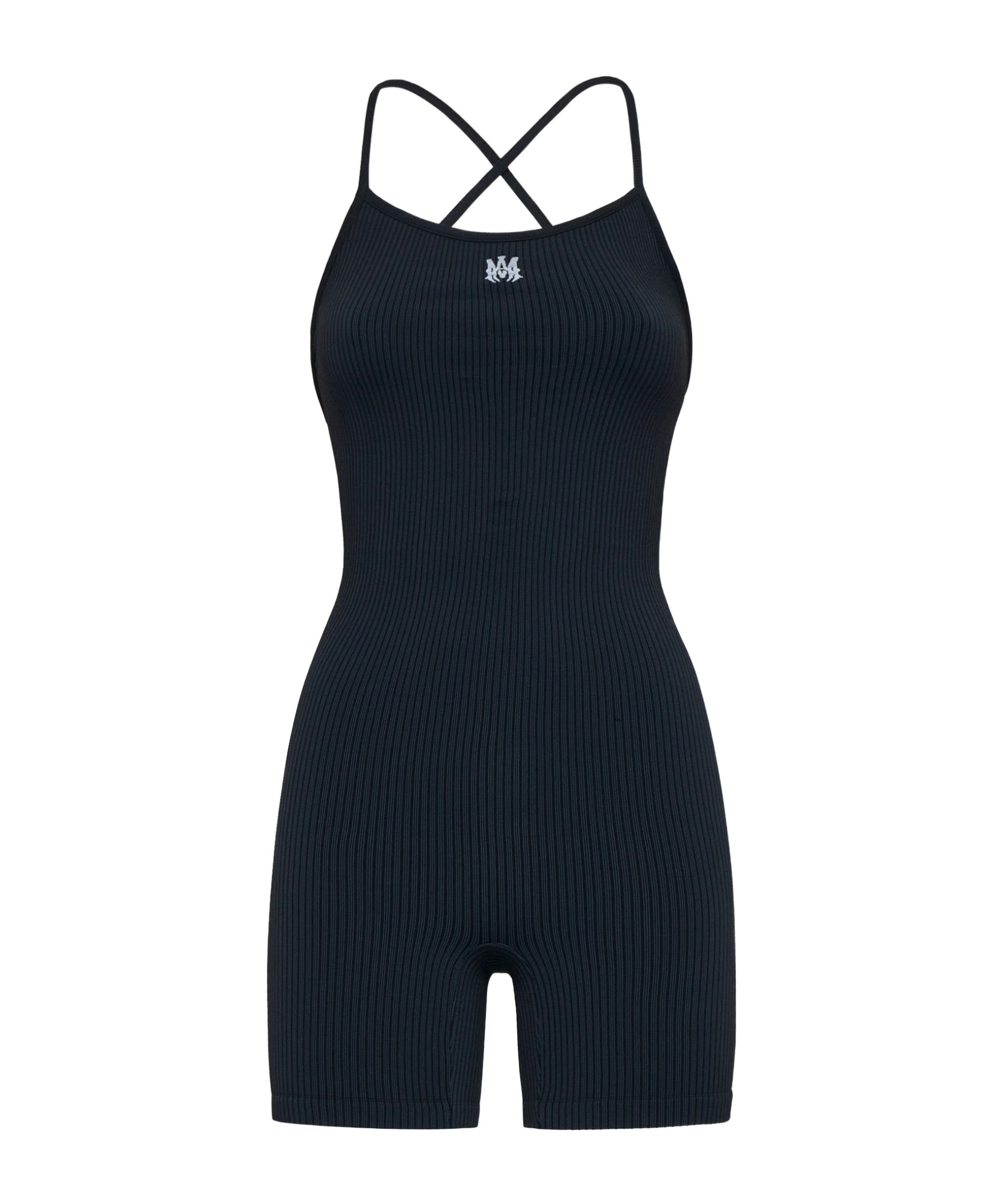 Crossed-shoulder jumpsuit