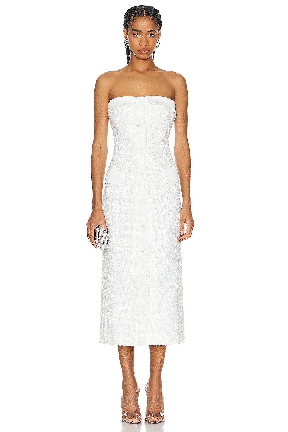 MARIANNA SENCHINA Diana Dress in White - White.  M also in