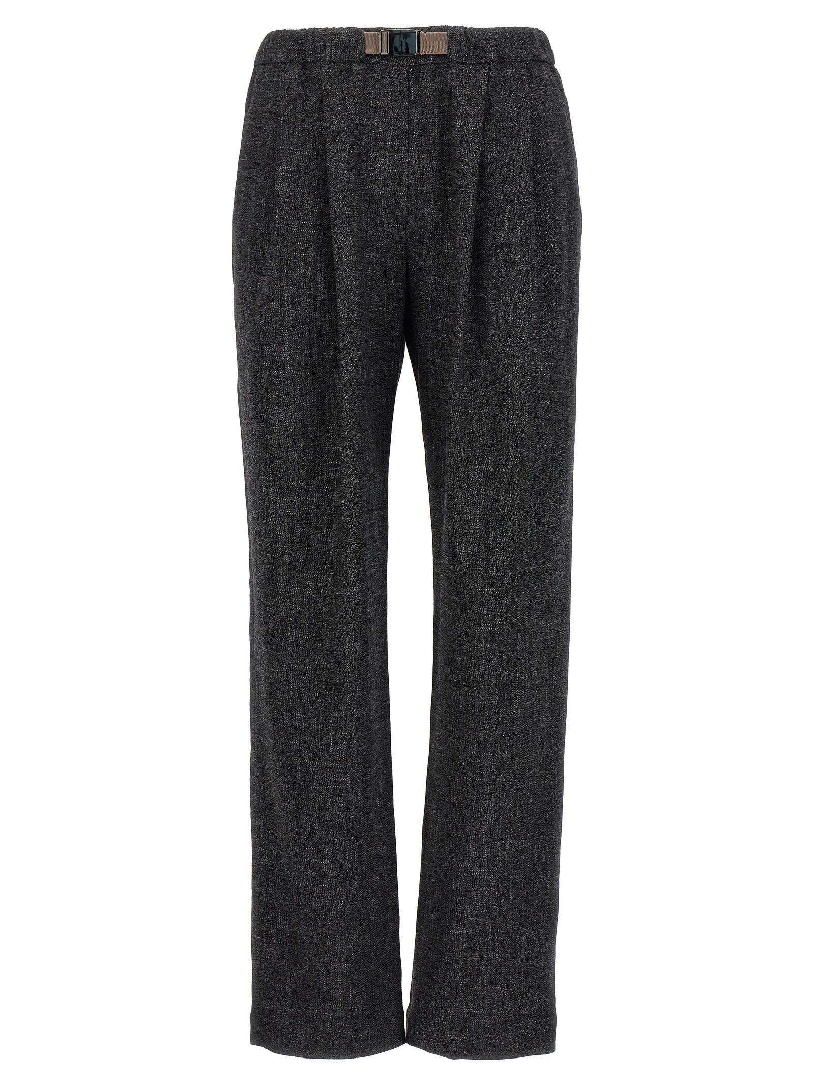 Straight-leg tailored trousers - Grey