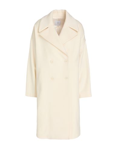 Woman Coat Cream Size 0 Wool