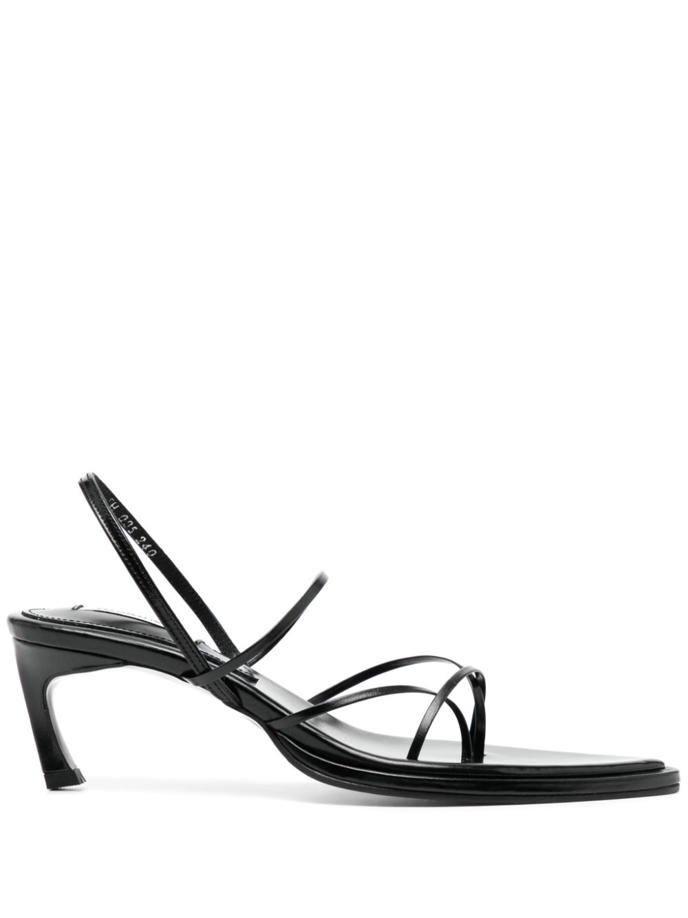 Garo 60mm leather slingback sandals - Black