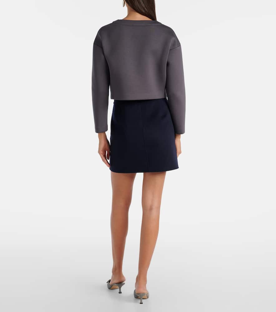 Embellished jersey sweatshirt