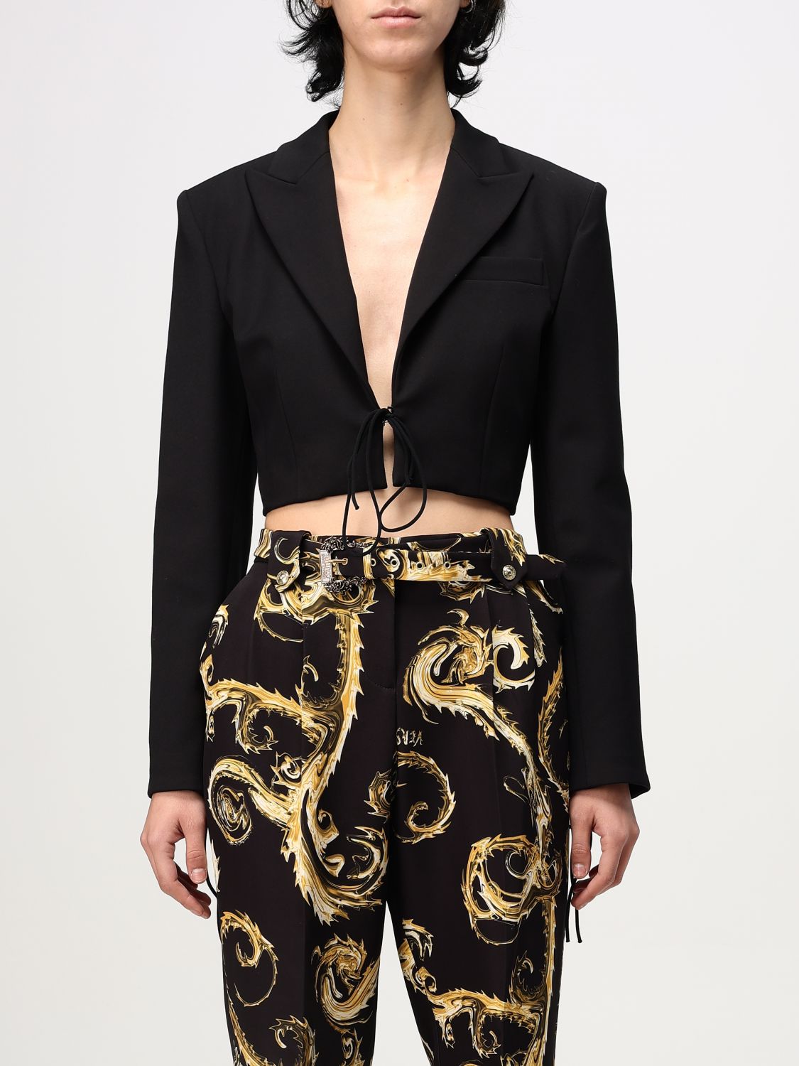 Cropped jacket - Black