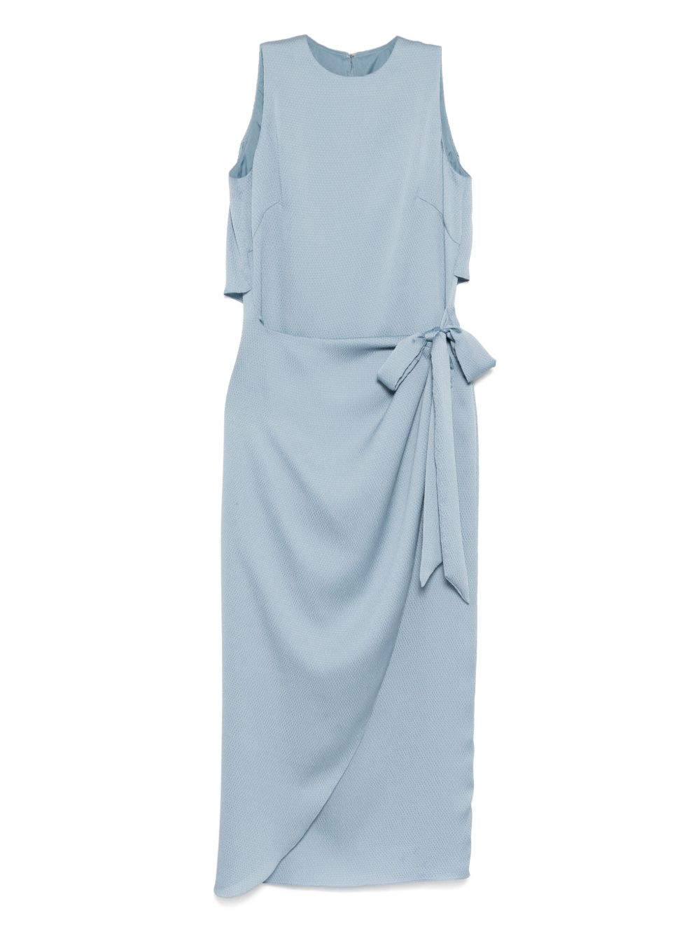 Amsale draped over skirt dress - Blue