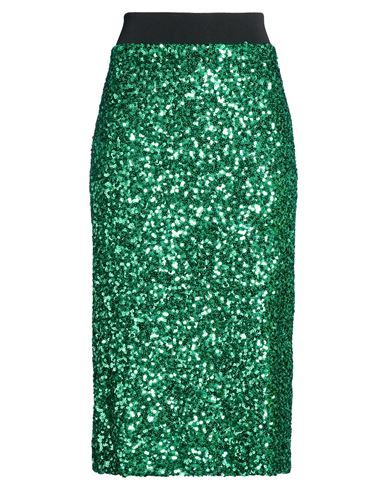 Woman Midi skirt Green Size 4 Polyester, Elastane