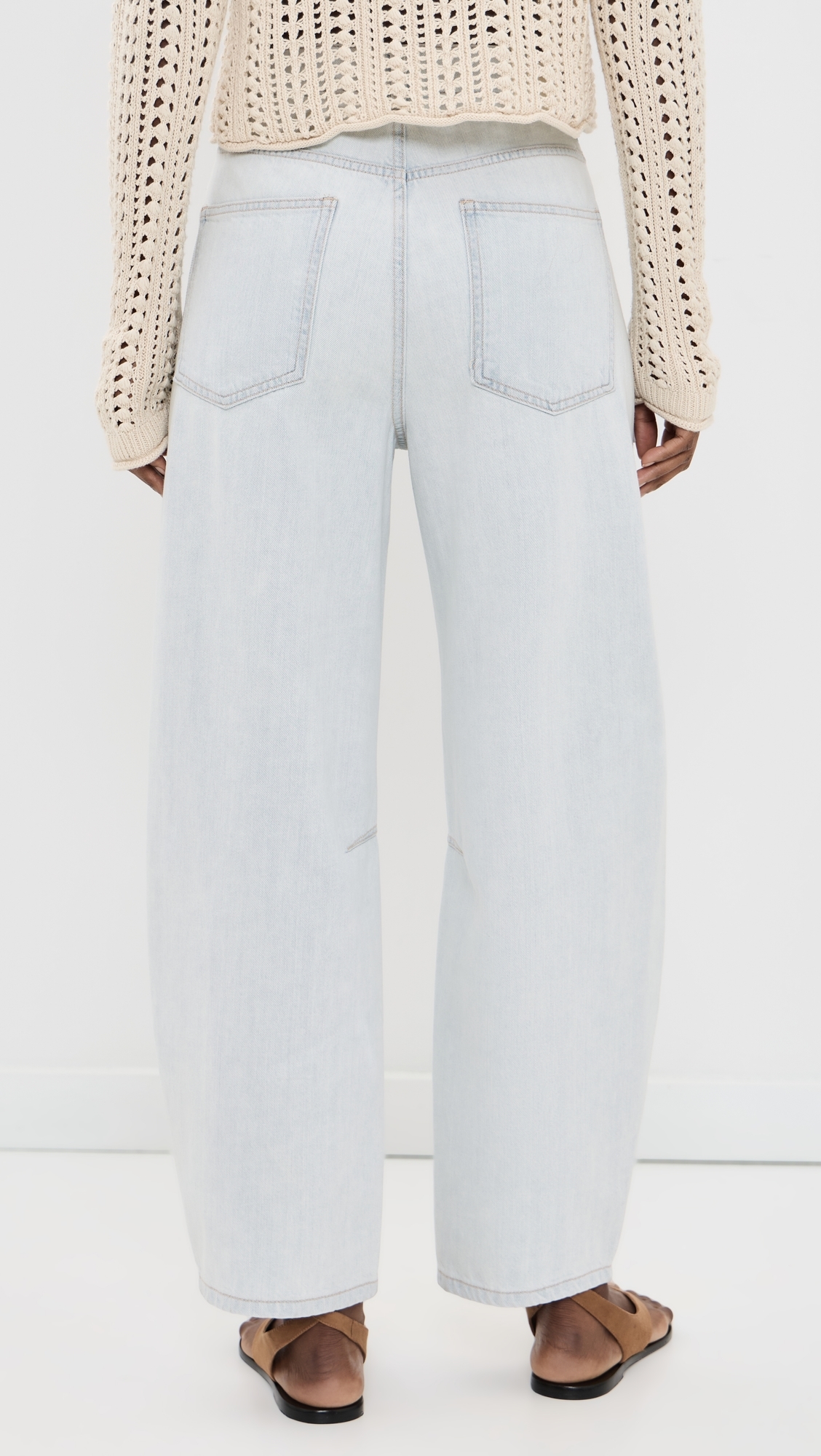 Miro High Rise Barrel Jeans Saltstone