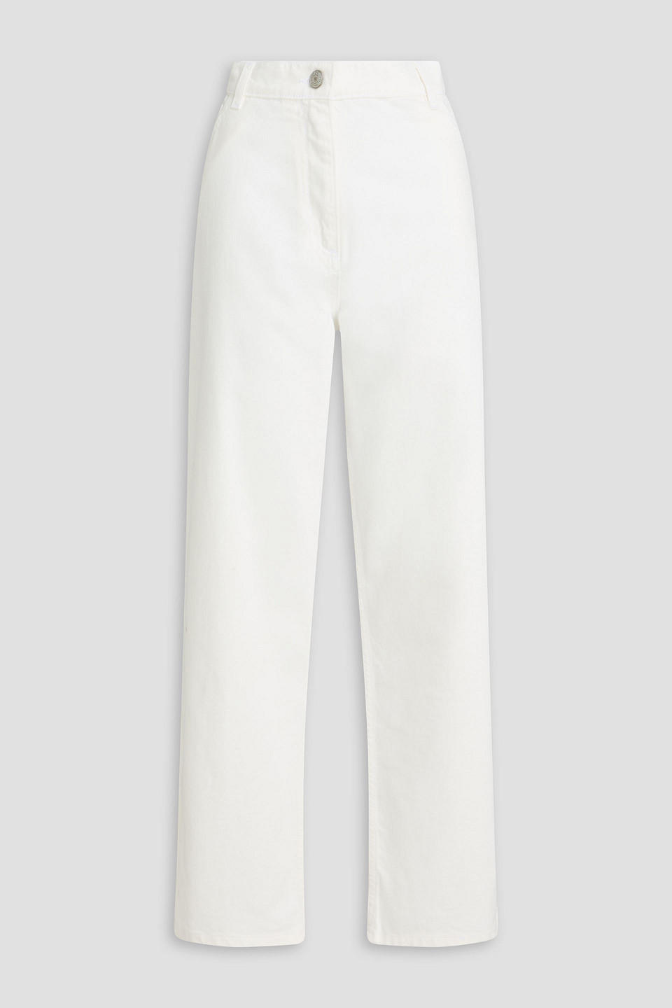 High-rise tapered jeans - White - FR 40