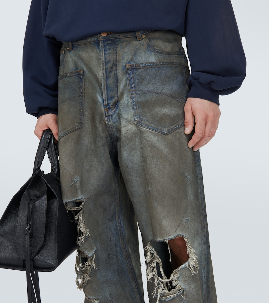 Distressed jeans