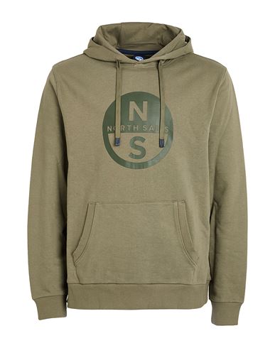 North Sails Man Sweatshirt Military green Size M Cotton