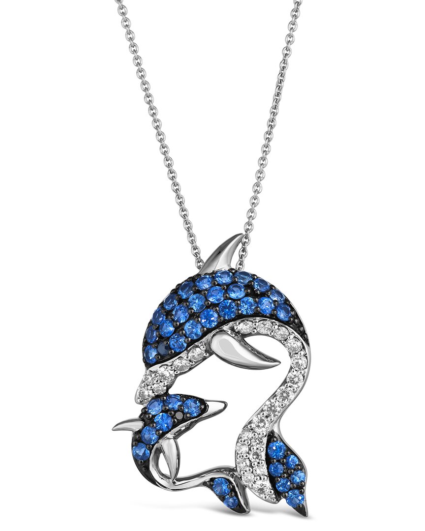 Le Vian Resort Collection 14K 1.28 ct. tw. Diamond & Sapphire Pendant Necklace