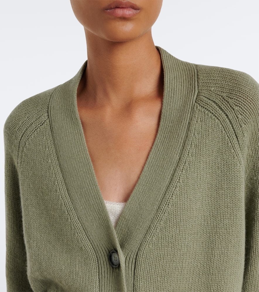 Virgin wool and cashmere cardigan