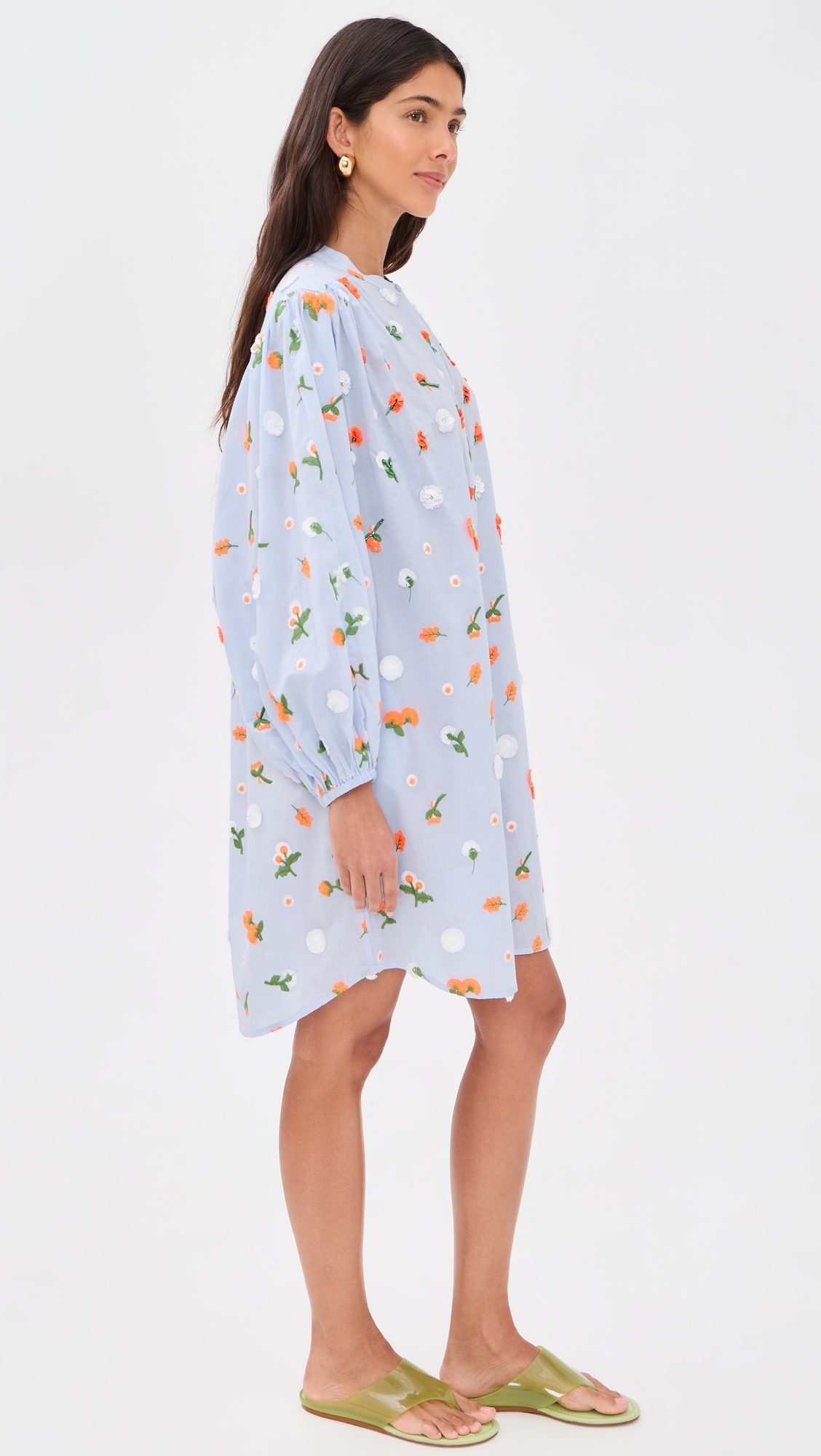 Jalen Embroidered Dress Combo3 Nile Blue