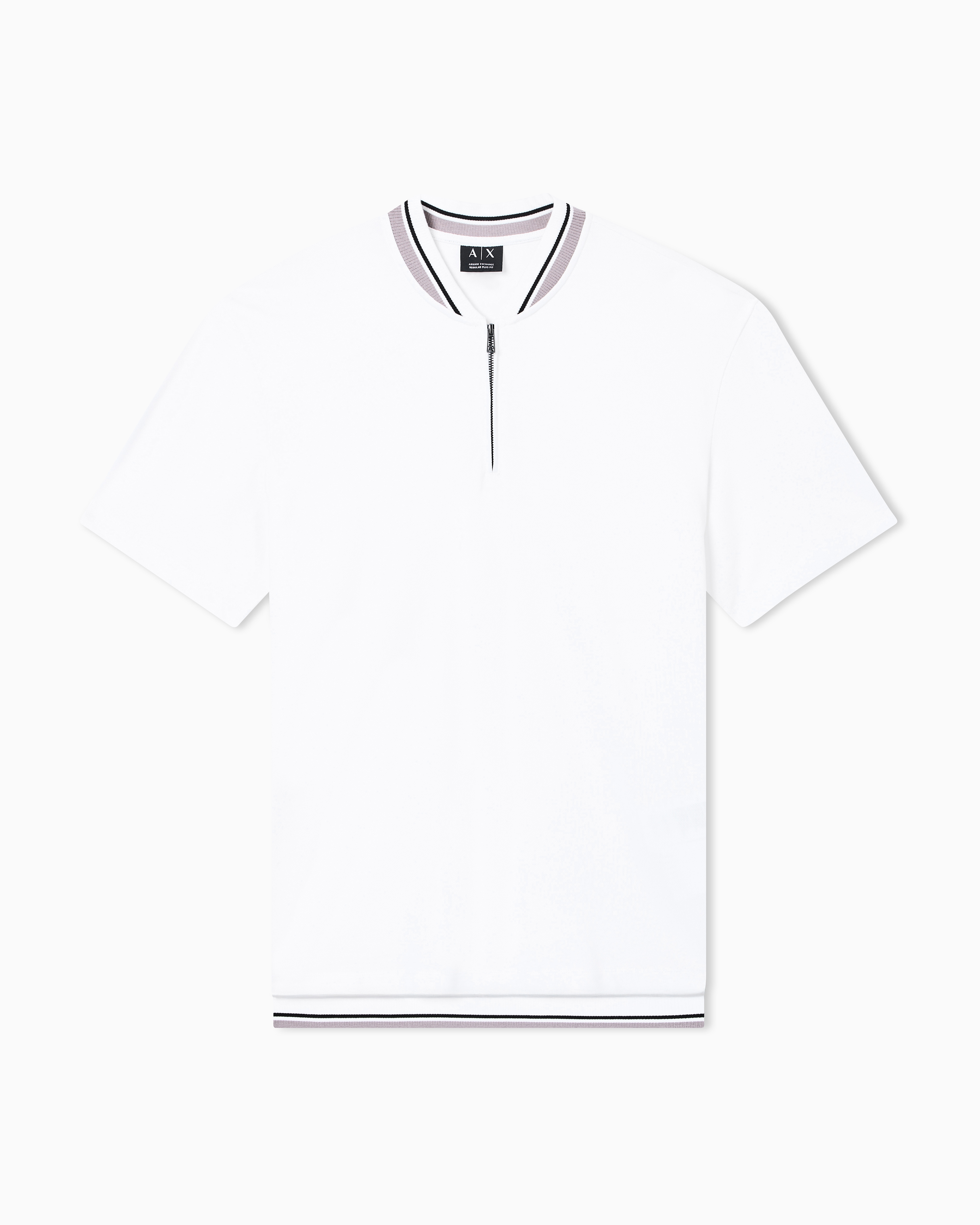 Regular fit cotton pique polo shirt