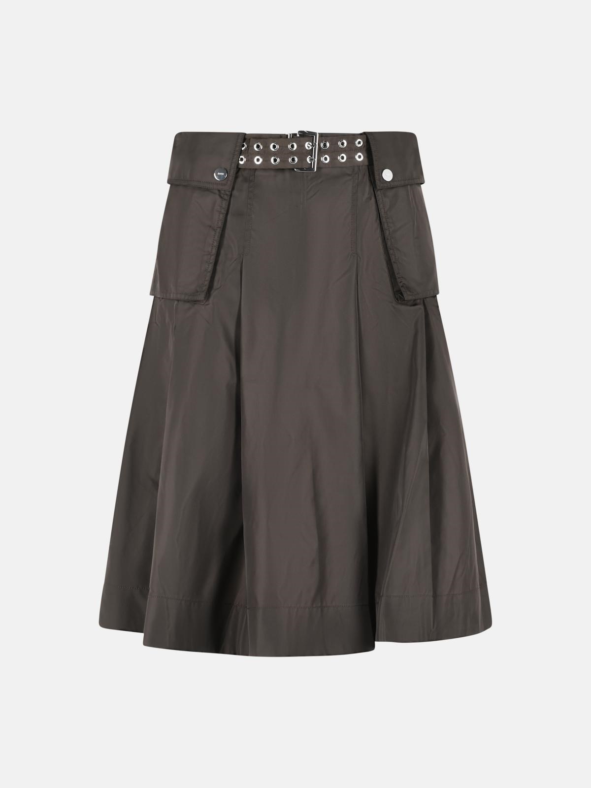Brown Polyamide Skirt
