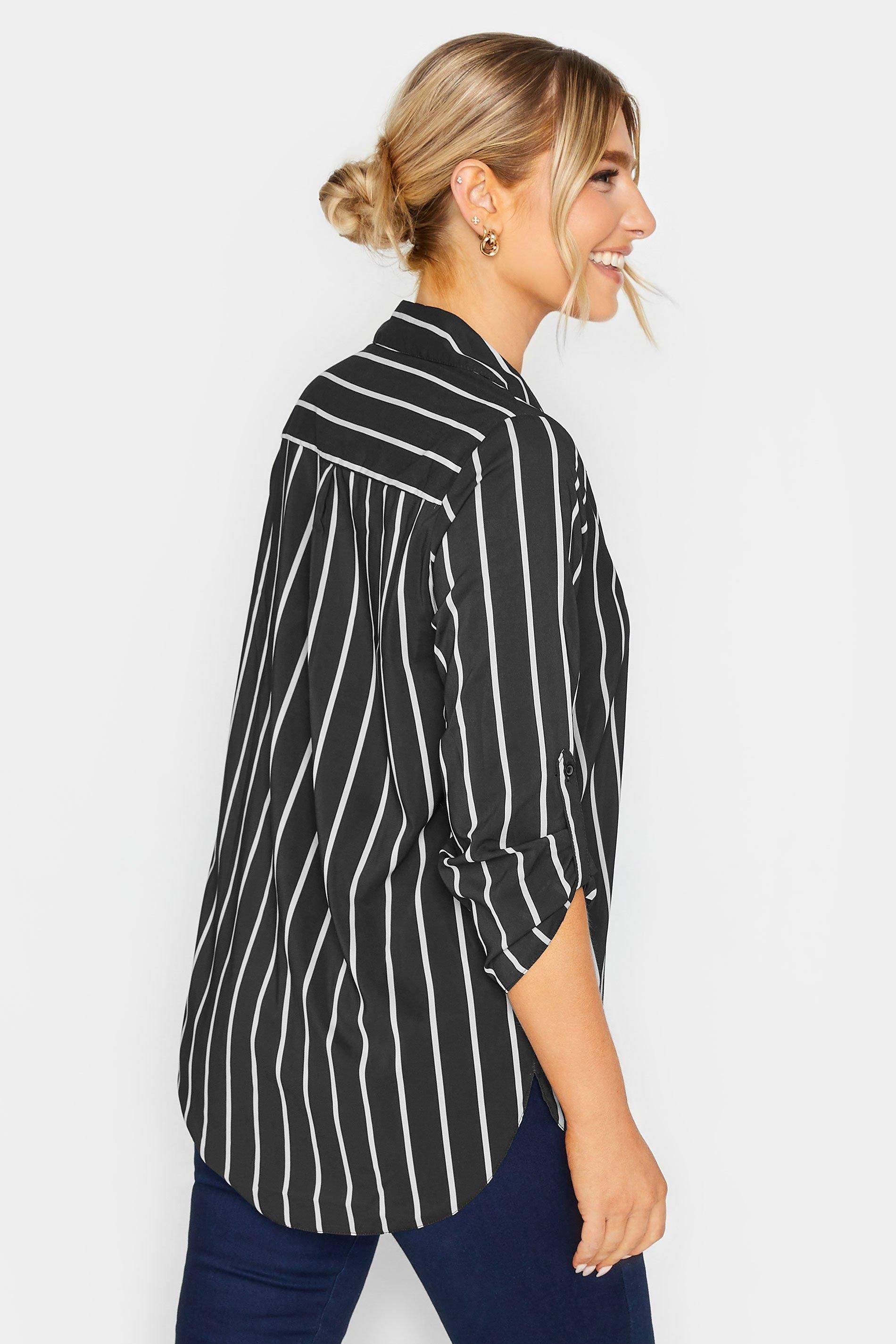 M&Co Women's 3/4 Sleeve Blouse in Black