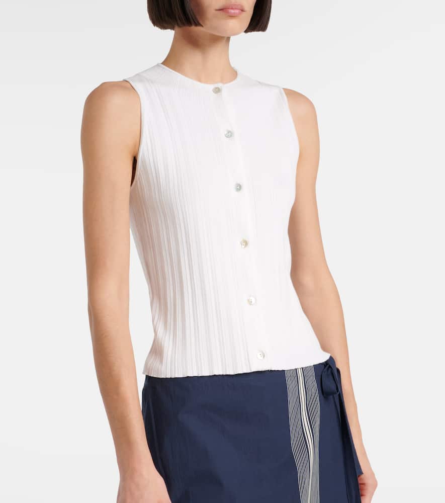Ribbed cotton top