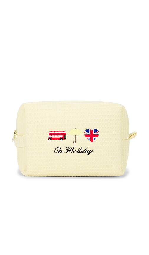 Abbode POCHETTE GAUFRÉE ON HOLIDAY ON HOLIDAY WAFFLE POUCH en Yellow