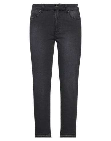 Cigala's Woman Jeans Black Size 26 Cotton, Polyester, Elastane