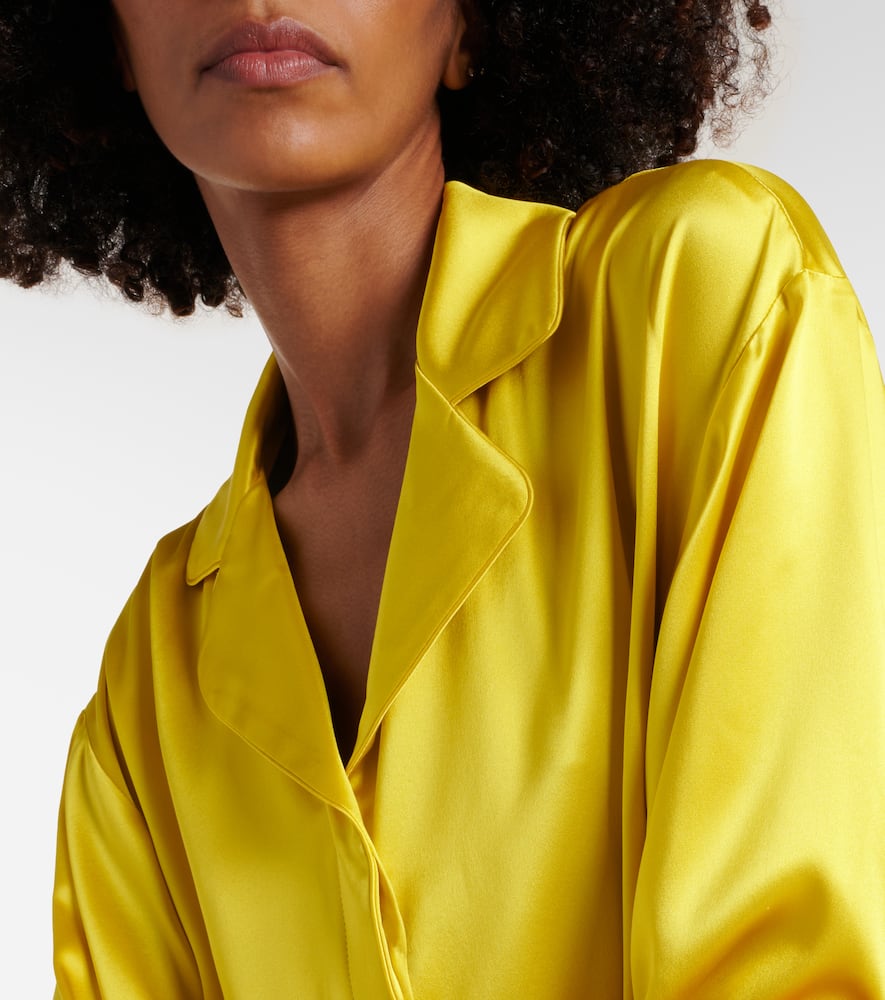 Elegante Vasaio silk pajama shirt