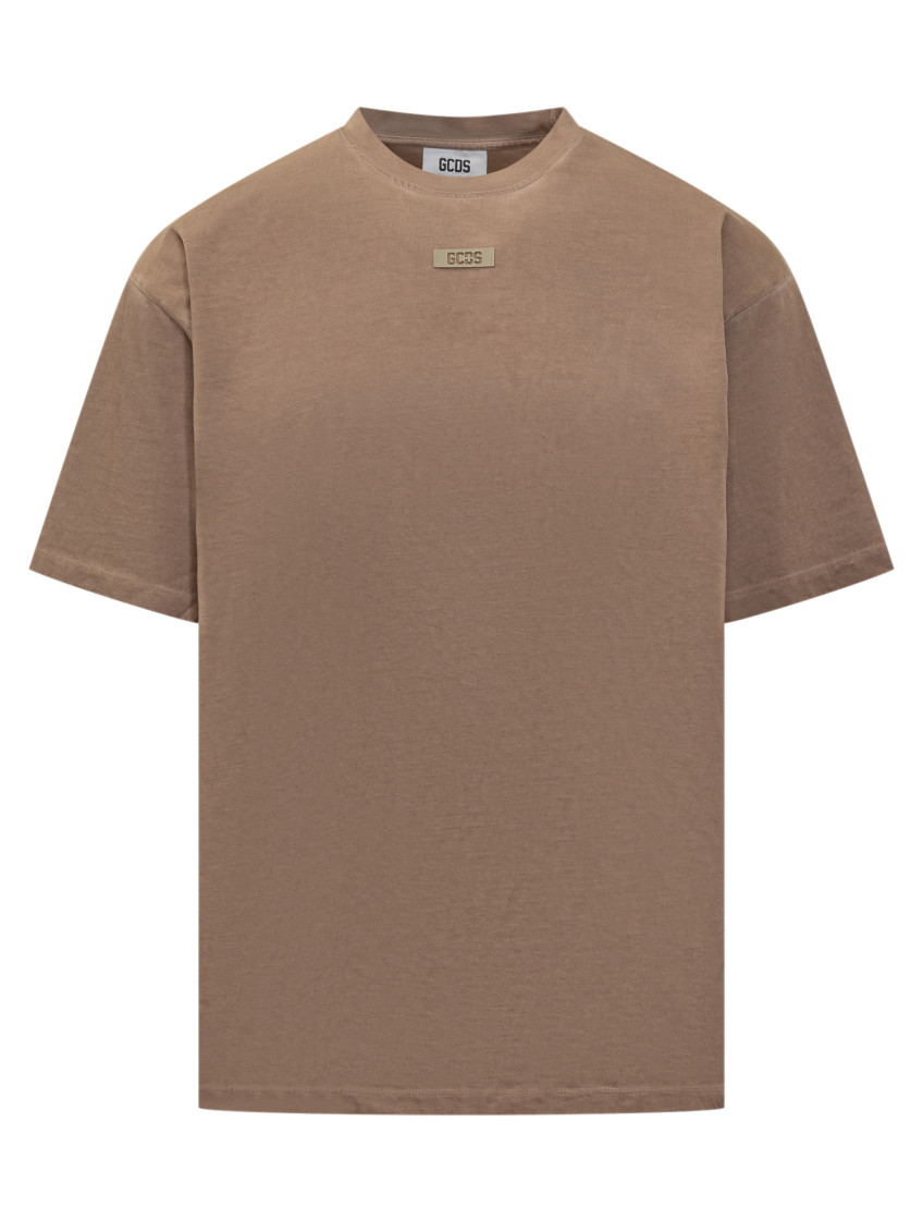 Brown Logo Crew Neck T-Shirt