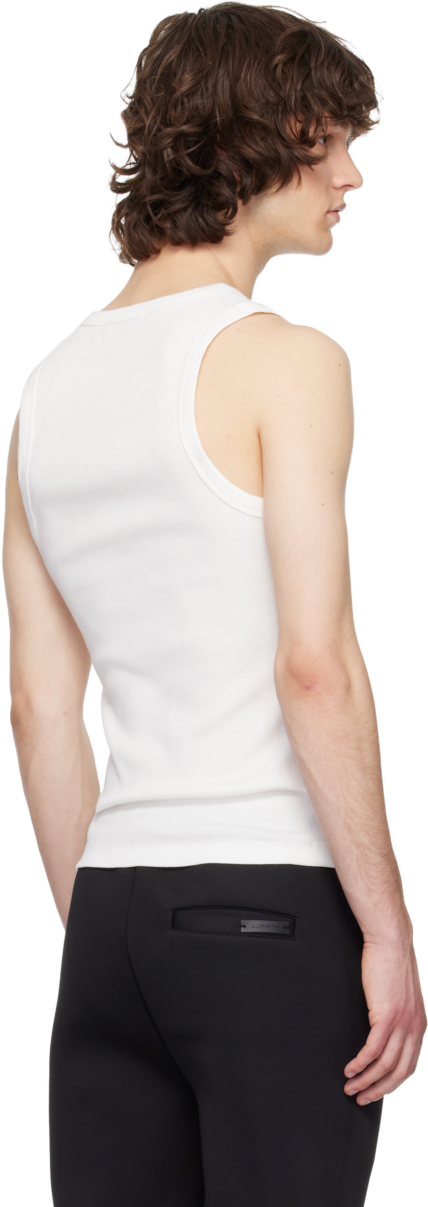 White Rib Tank Top